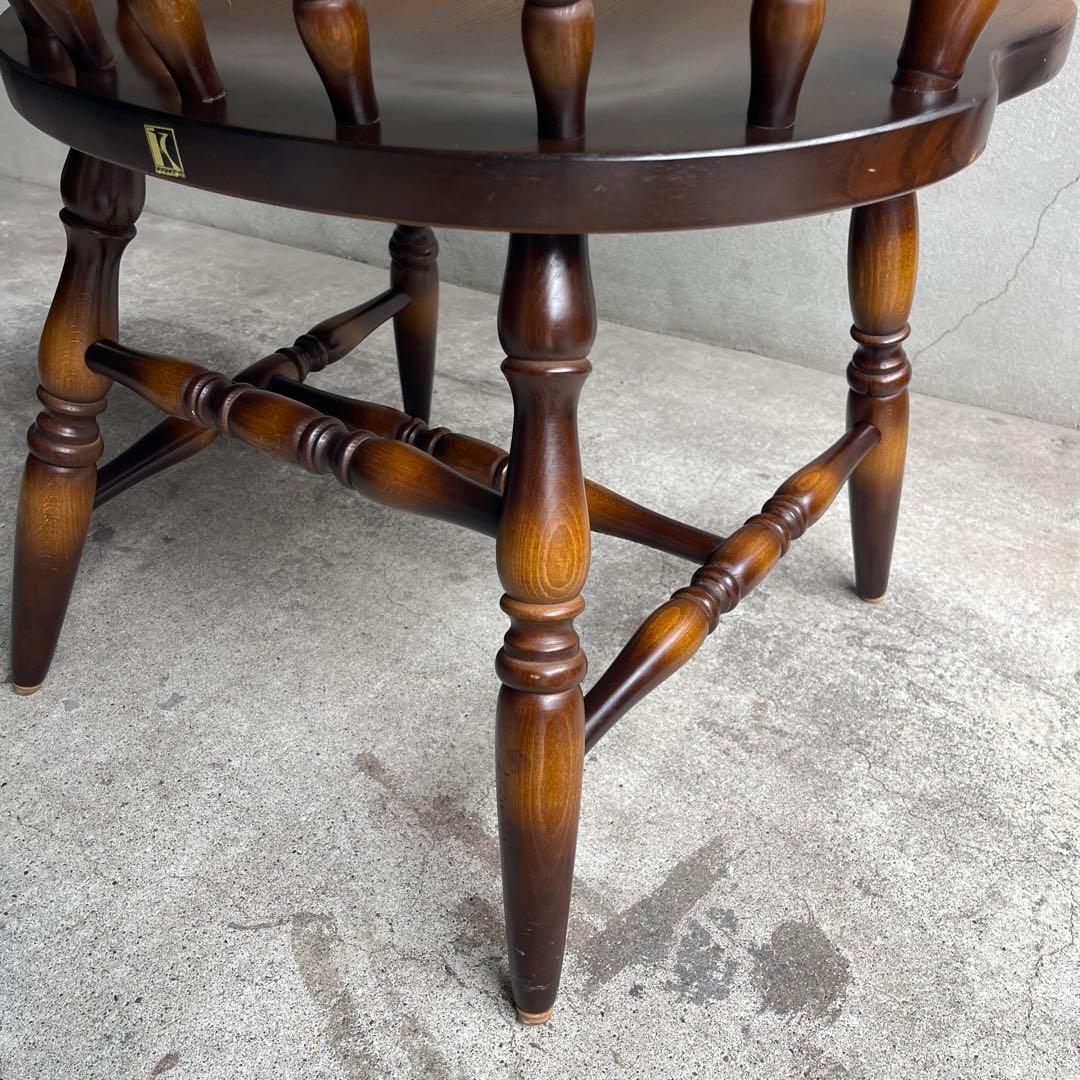 飛騨産業　キツツキマーク　ウィンザーアームチェア　キャプテンチェア