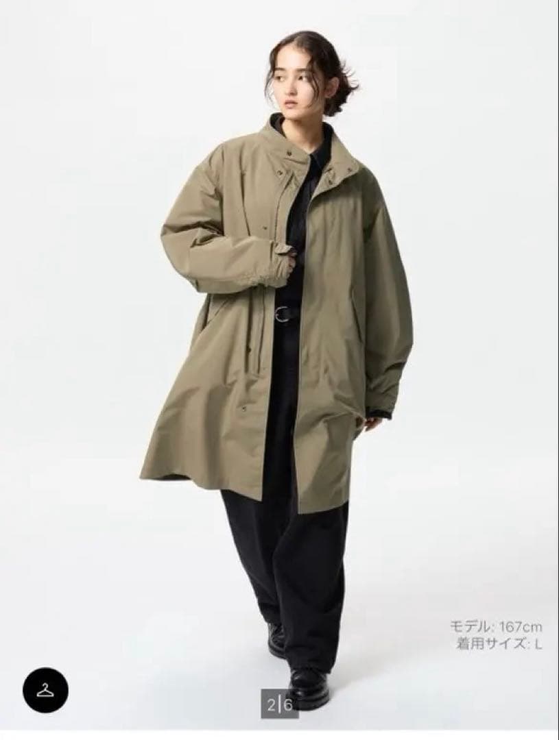 ユニクロ　ウィンドプルーフ2WAYコート 即完売商品 Ｌsize