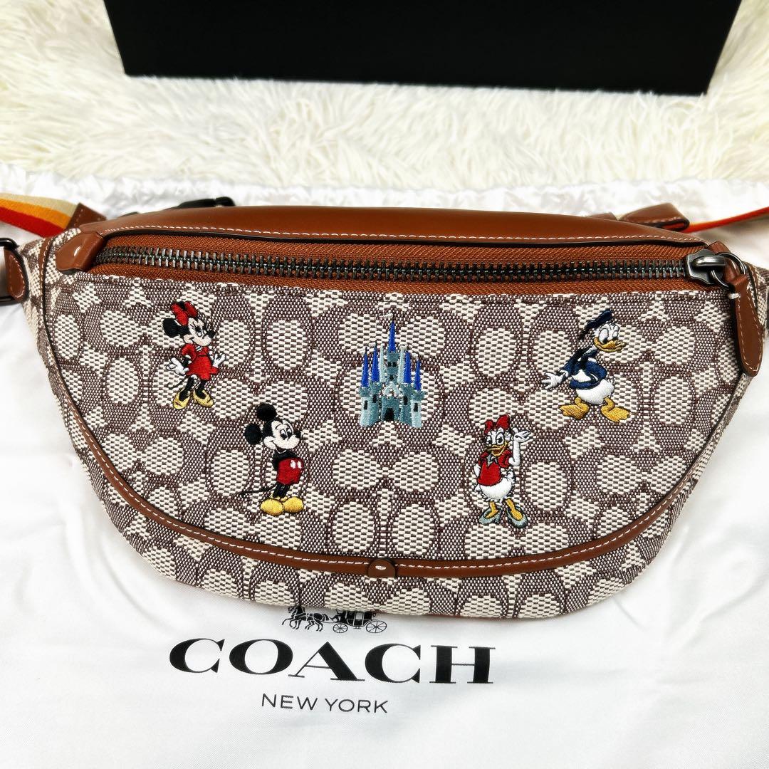 COACH ディズニー ボディバッグ C8491 シグネチャー ミッキーマウス
