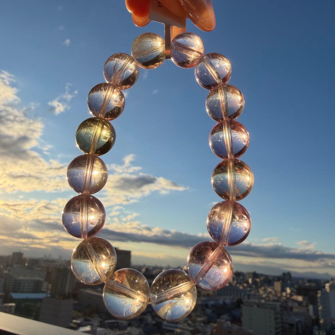 クンツァイト ブレスレット ハイクオリティ クンツァイト 13mm