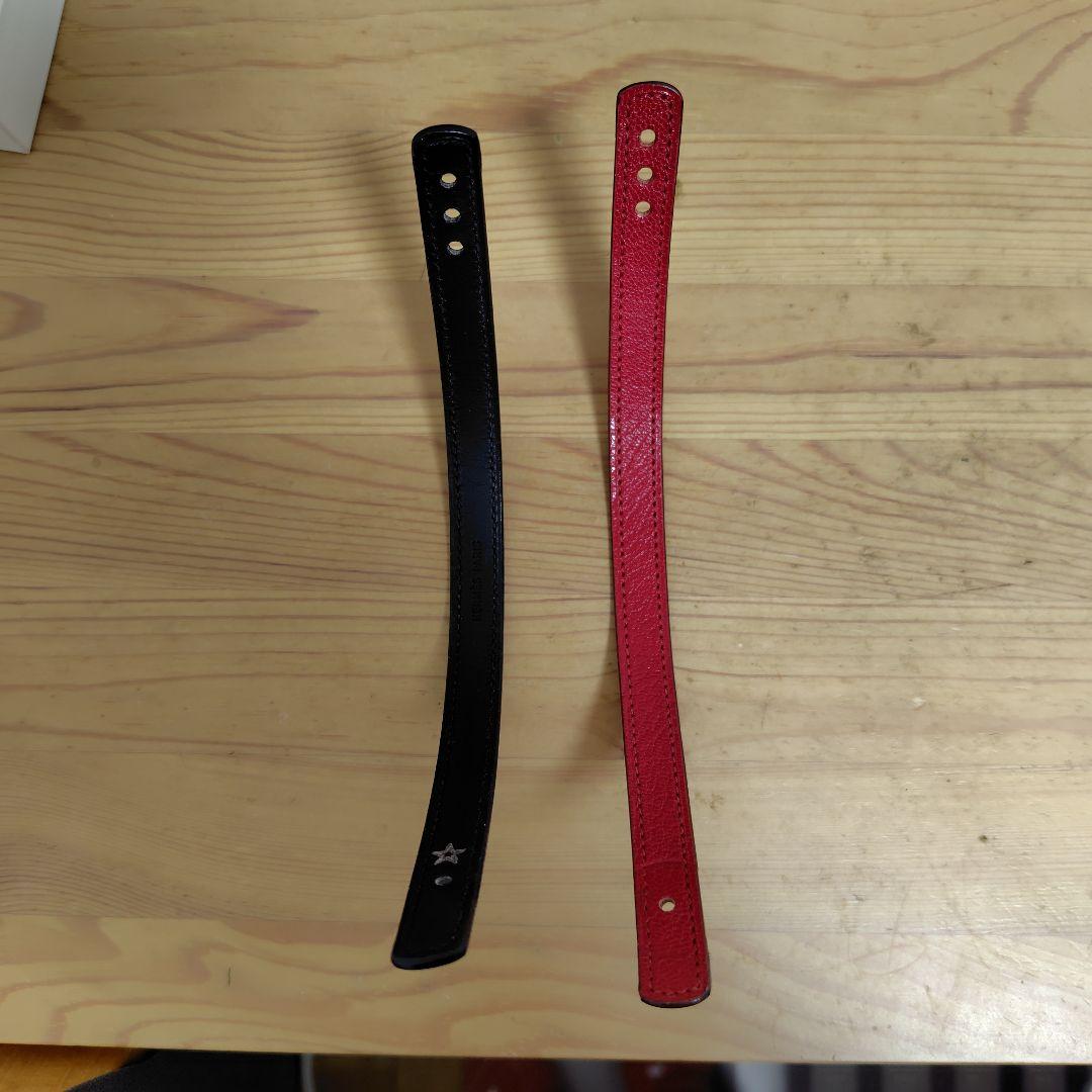 年末セール‼️HERMÈS レザーロゴ入り ブレスレット