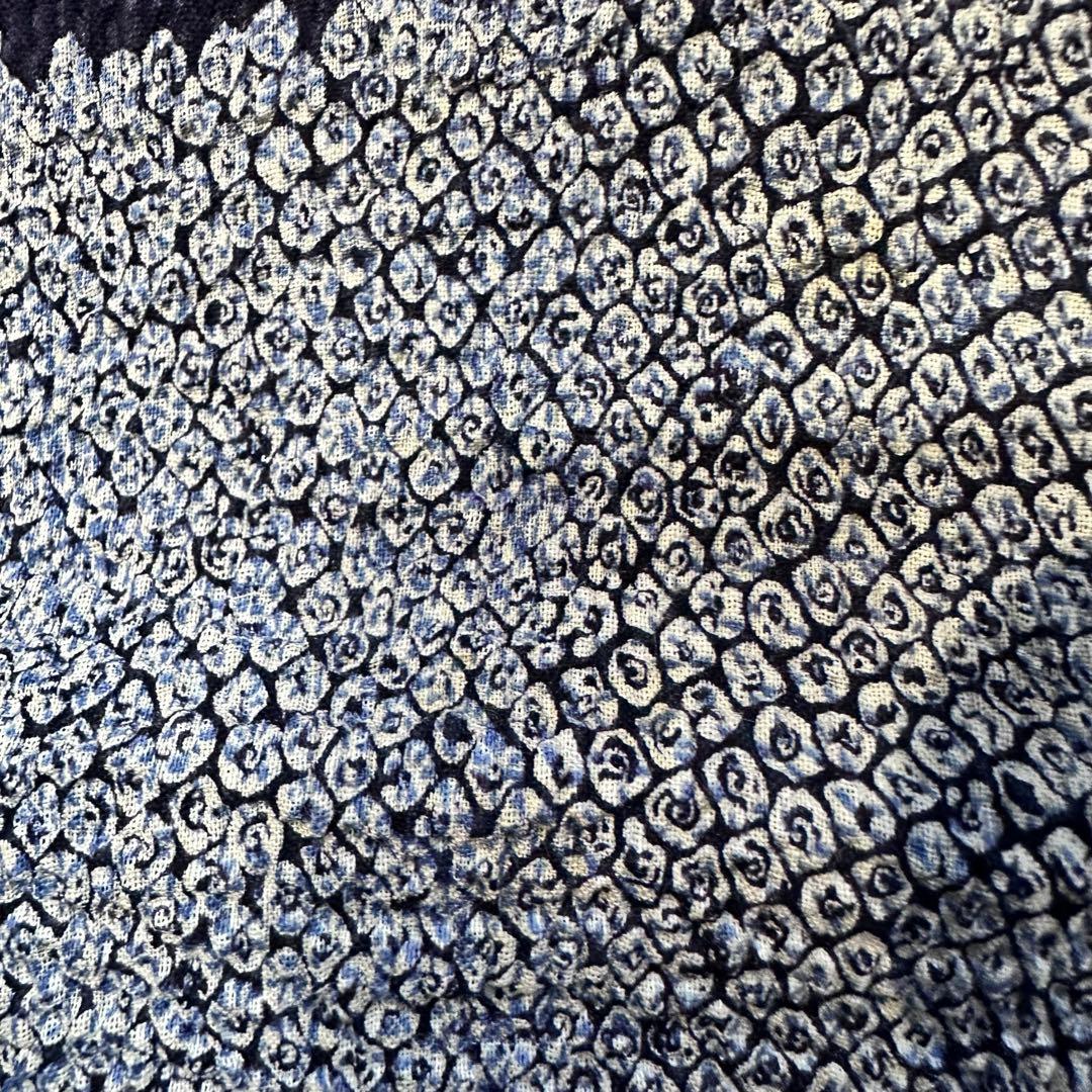 昭和ビンテージ　高級　浴衣反物　絞り染　牢堅染色