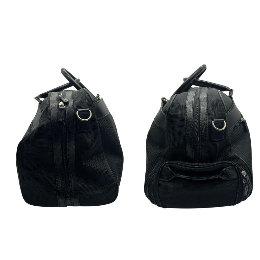 【良品】バーバリーゴルフ ボストンバッグ 大容量 シューズ収納 ブラック 黒