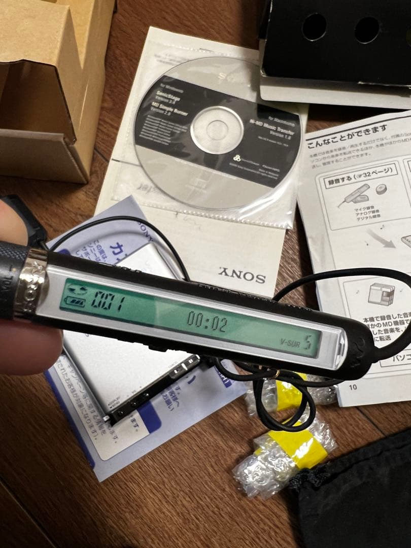 【動作品】SONY WALKMAN MZ-RH1 ポータブルMDプ
