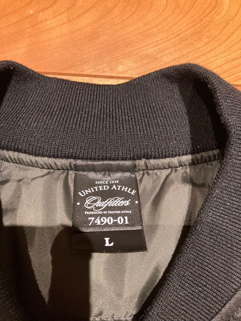 ランクル60 MA-1 L 黒　フライトジャケット　ミリタリージャケット