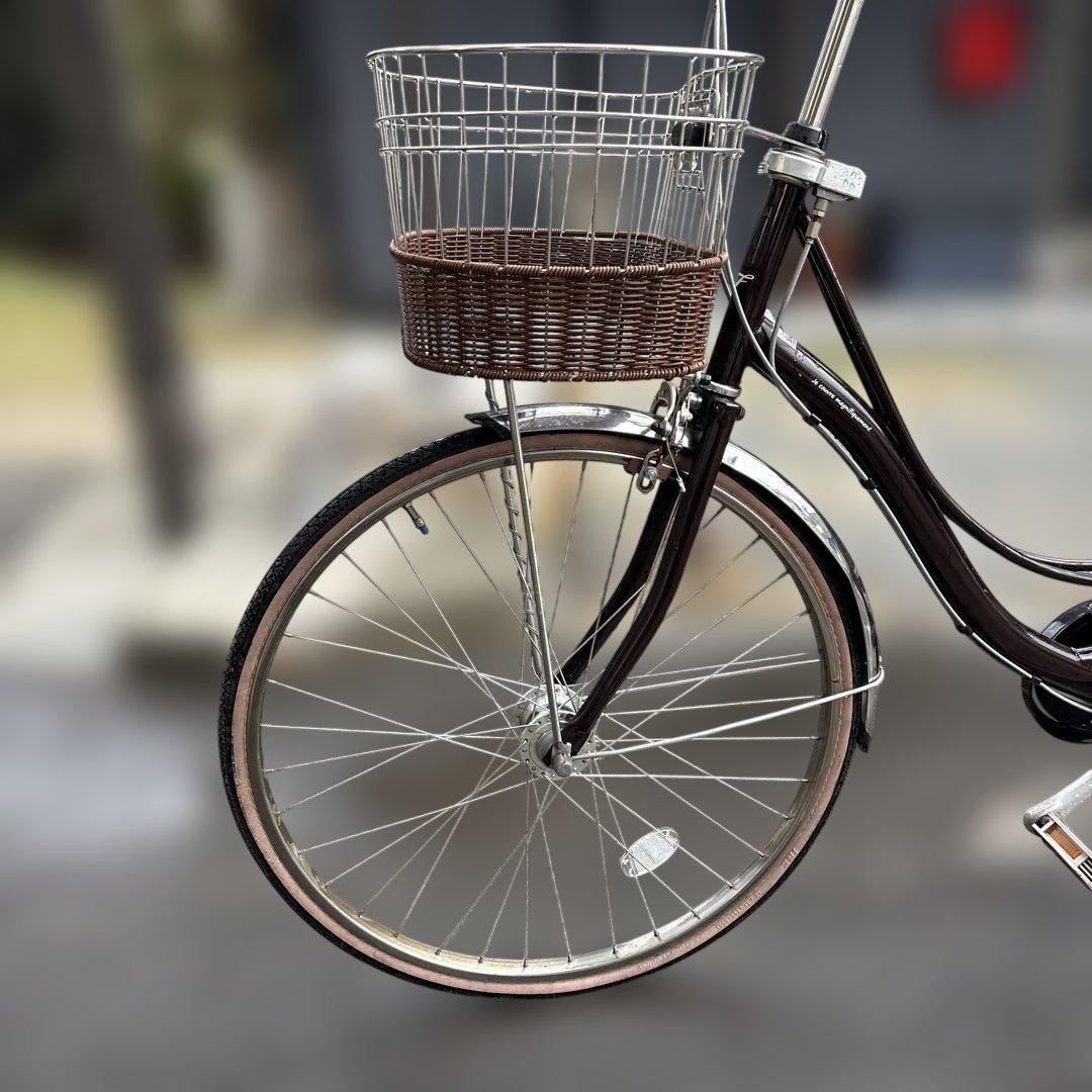 し*ん様 購入できます！シティサイクル ブラウンバスケット付き　持ち帰れる方限定