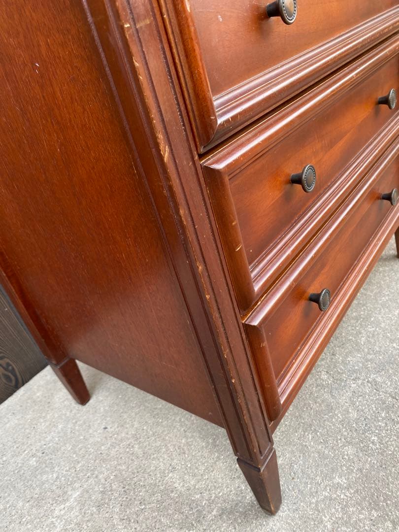 木製チェスト　サイドチェスト　引き出し　キャビネット　英国風