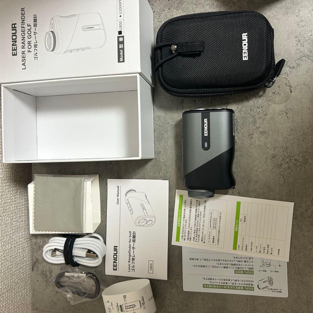 【24時間以内に発送】EENOUR ゴルフ用レーザー距離計 U800 ブラック