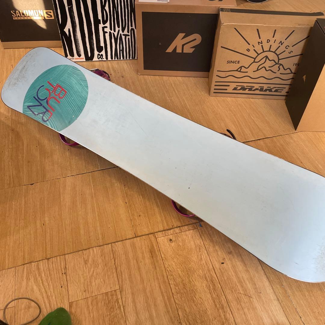 BURTON×RIDE　バートン　ライド　バインディング付　スノーボードセット