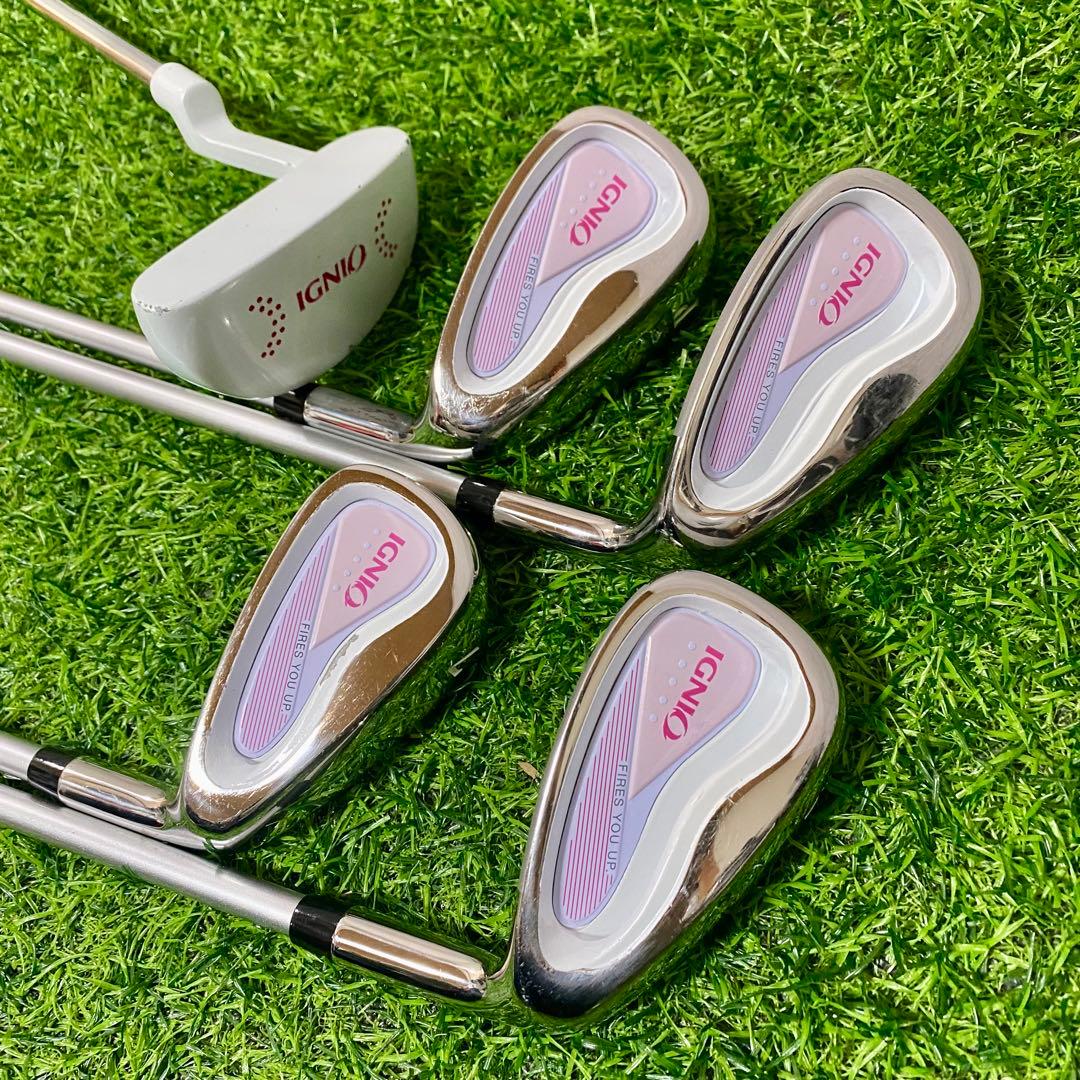 ソレイユ イグニオ IGNIO ゴルフセット L 右 レディース バッグ未使用
