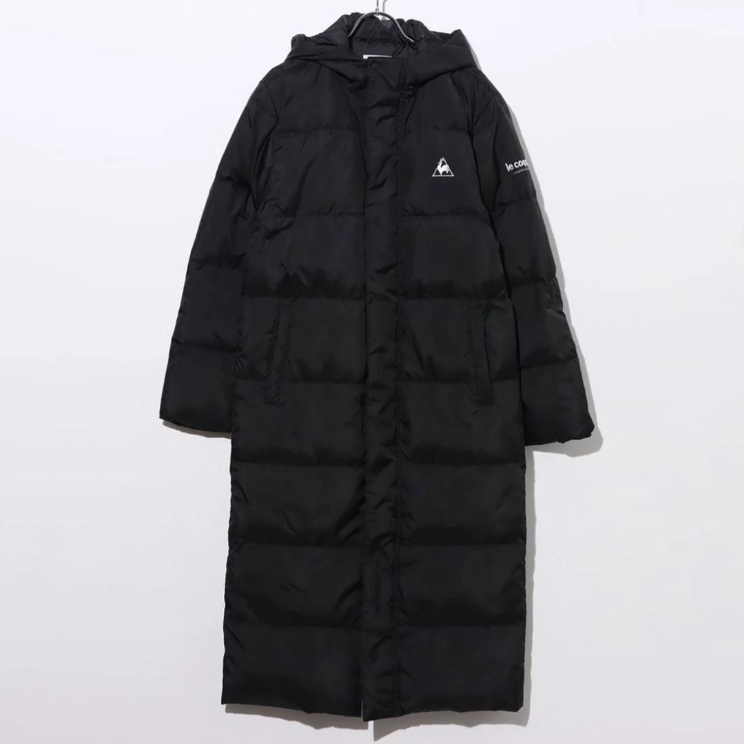 ほぼ未使用 美品 ルコック ☆全て刺繍ロゴ ロングダウンコート ロング