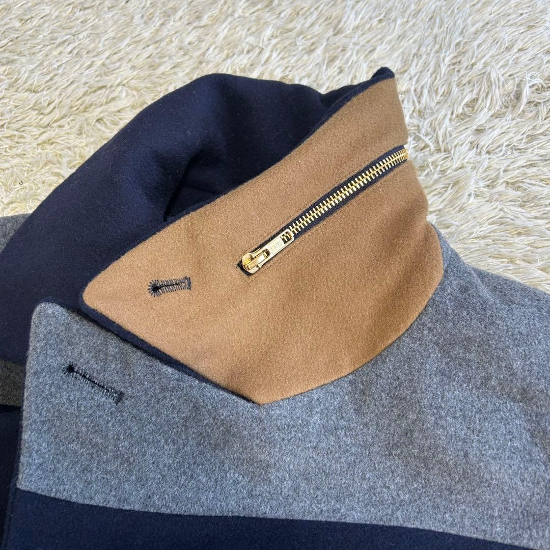 美品】PS ポールスミス チェスター Pコート フード ウール ネイビー L