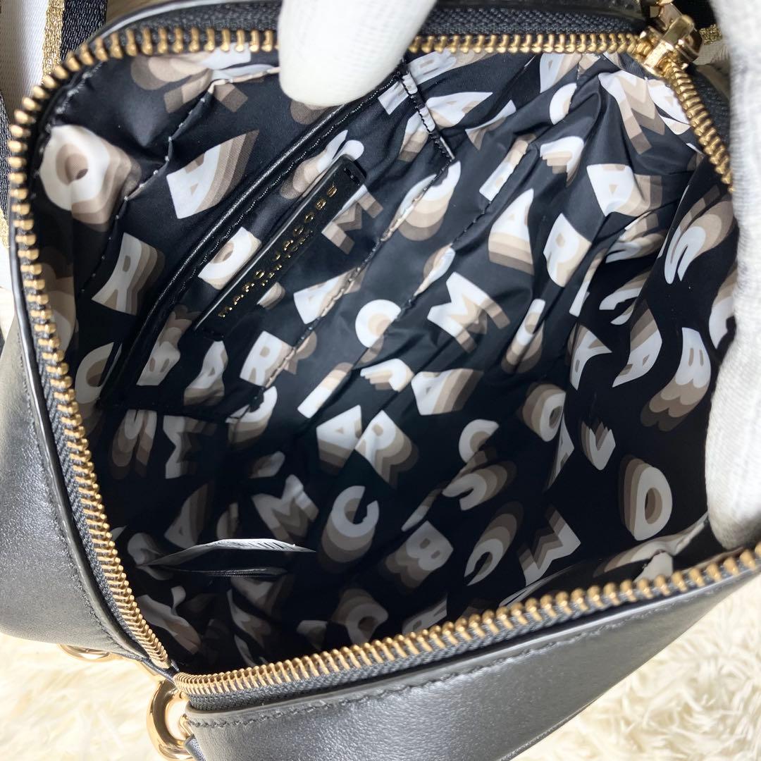 【極美品】マークジェイコブス ＊カメラバッグ レザー ブラック