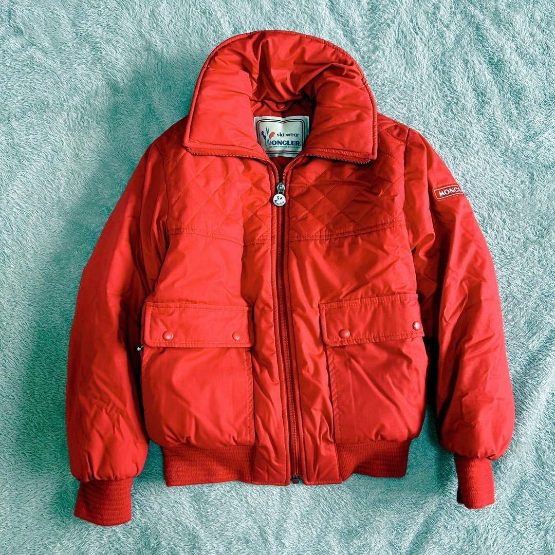 OLD MONCLER ski wear モンクレール スキーウェア レッド - メルカリ