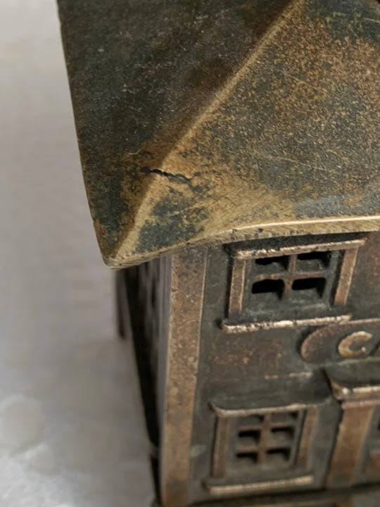 真鍮製貯金箱 1920年代 銀行ノベルティー フランス - メルカリ