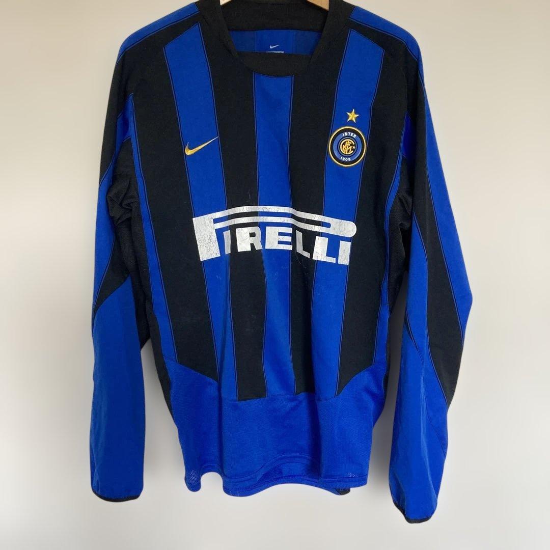 ナイキ　イタリアインテル　ジャージ 長袖77 サッカーユニフォーム　M NIKE