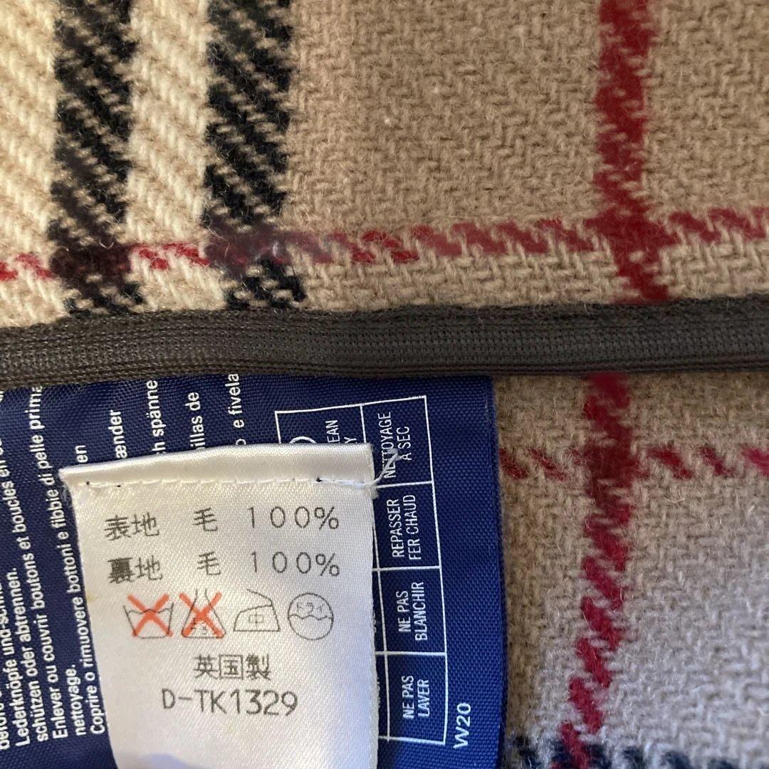 【コッペ&パティ】【美品】バーバリー　英国製　ダッフルコート　ノバチェック