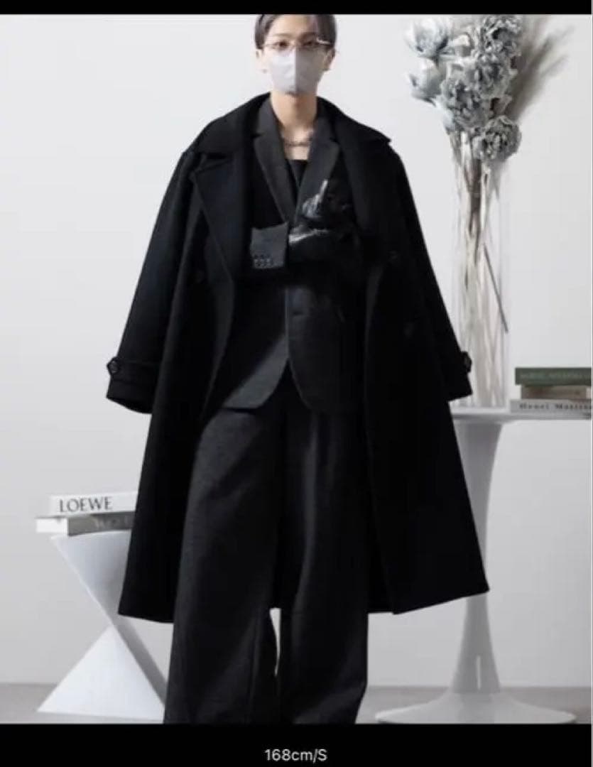 チェスターコート ロングコート 綺麗め カジュアル ブラック 「CLEL」