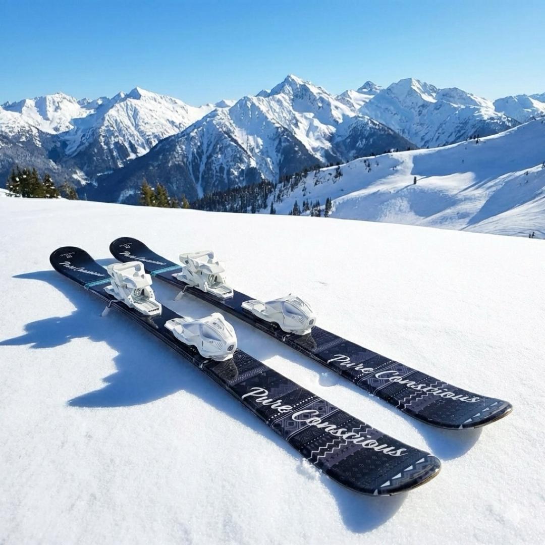 PURE CONSCIOUS ショートスキー ミッドスキー 125cm スキー板 - メルカリ