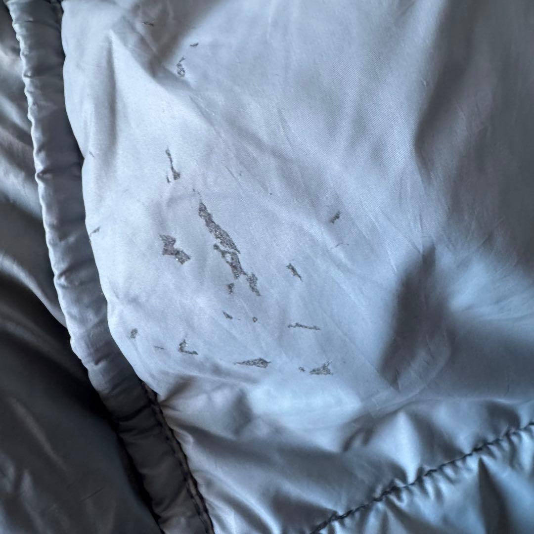 ノースフェイス ダウンジャケット XLサイズ 古着 グレー