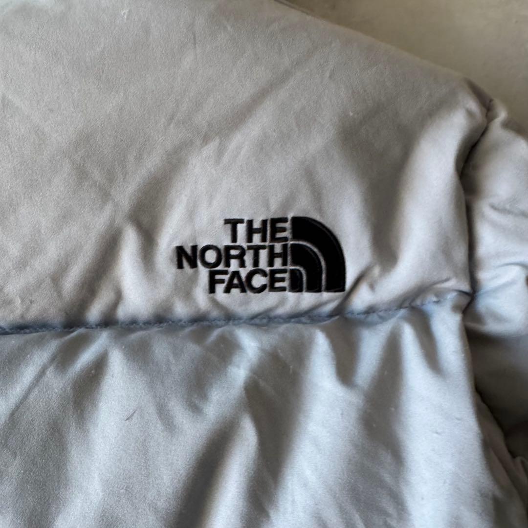ノースフェイス ダウンジャケット XLサイズ 古着 グレー