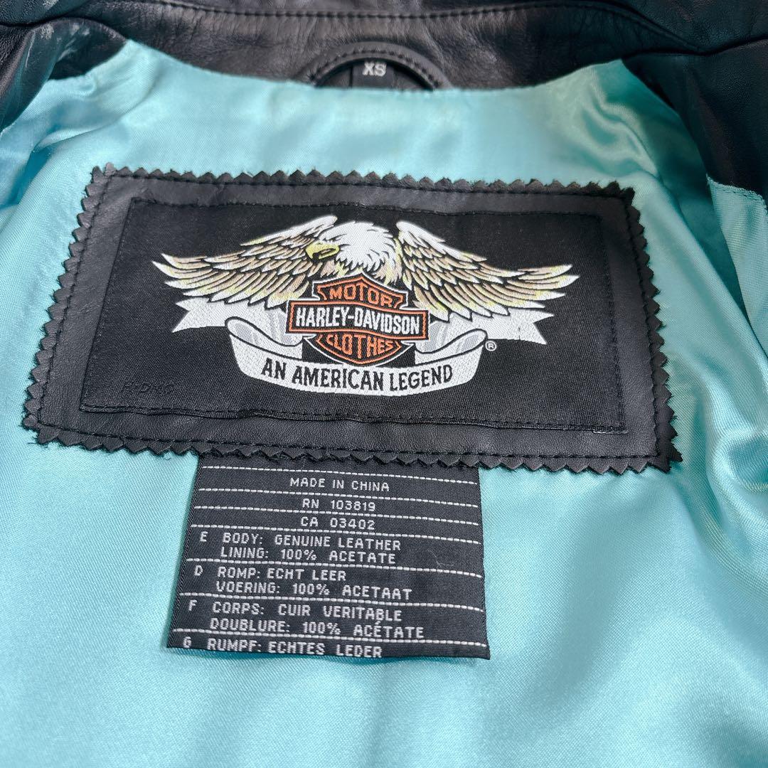 Harley-Davidson シングルライダース　イーグル　ターコイズ　XS