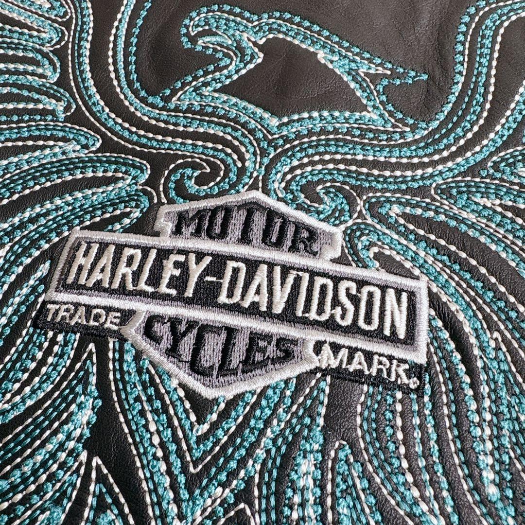Harley-Davidson シングルライダース　イーグル　ターコイズ　XS