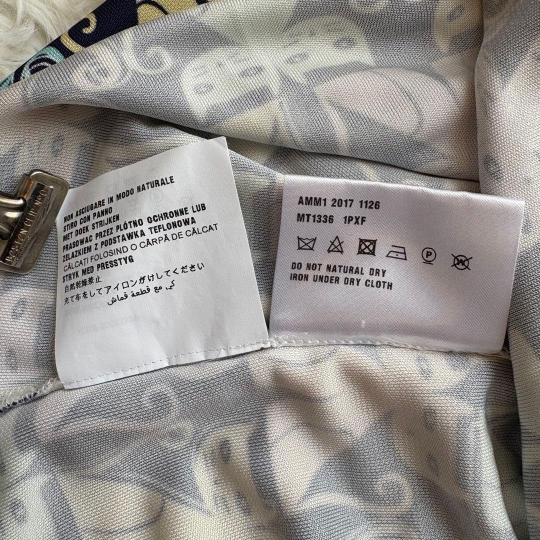 極美品 miumiu 猫柄 定価20万円 ベルト付ワンピース 40