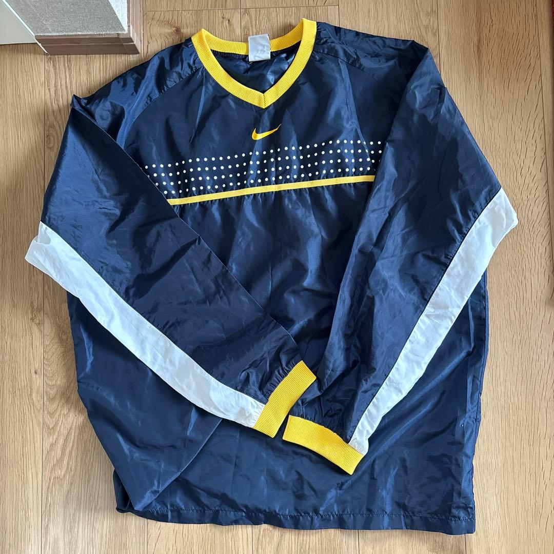 【NIKE】ナイロン ピステ セットアップ 上下 ネイビー ドット メンズL/M