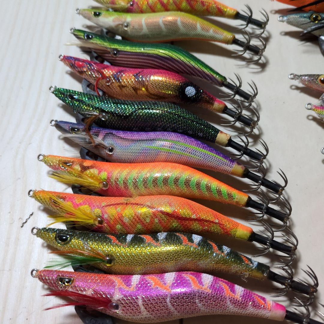 エギセットクリックス　エバーグリーンカルティバ　釣研　ガンクラフト墨族3.5号