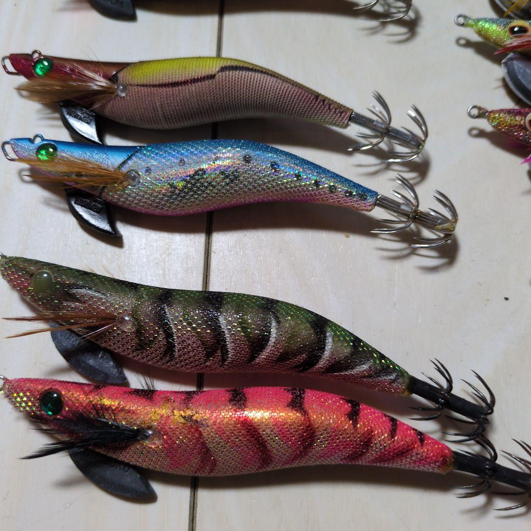 エギセットクリックス　エバーグリーンカルティバ　釣研　ガンクラフト墨族3.5号