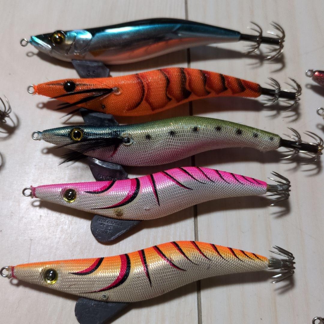 エギセットクリックス　エバーグリーンカルティバ　釣研　ガンクラフト墨族3.5号