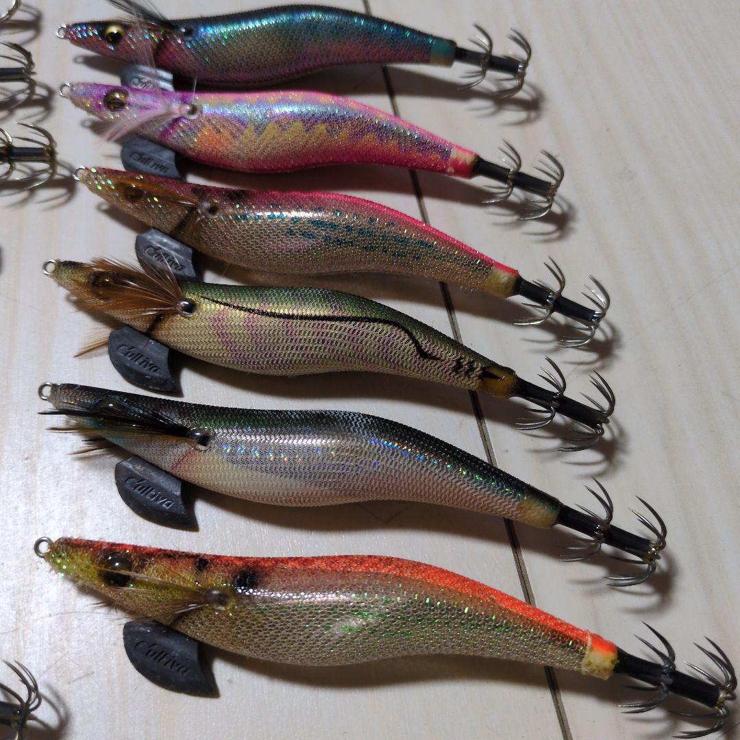 エギセットクリックス　エバーグリーンカルティバ　釣研　ガンクラフト墨族3.5号