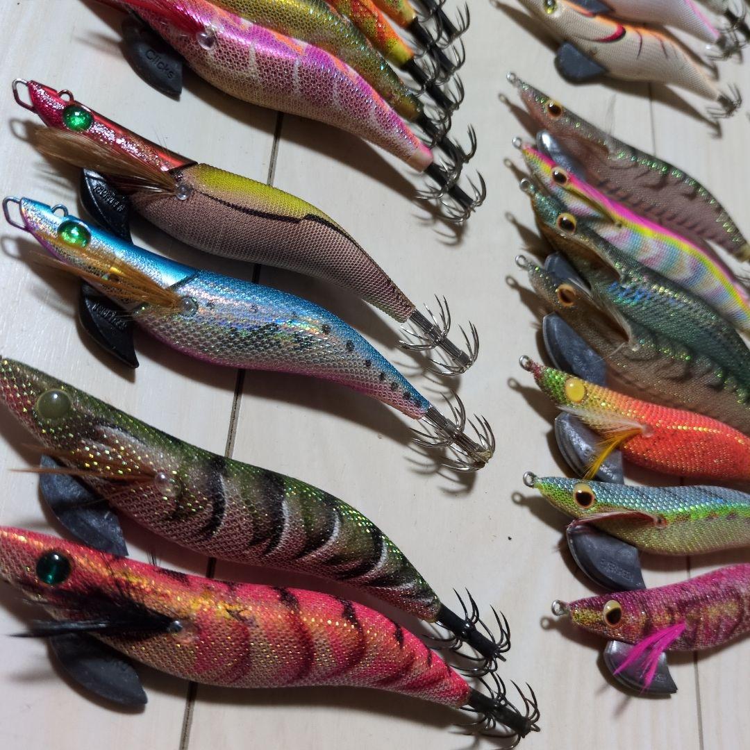 エギセットクリックス　エバーグリーンカルティバ　釣研　ガンクラフト墨族3.5号