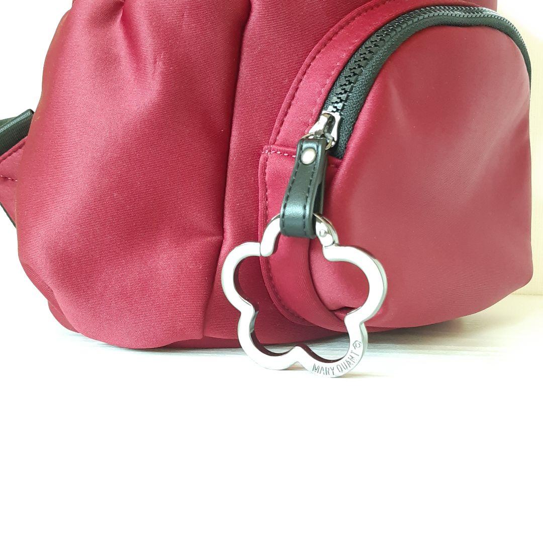 【新品未使用】MARY QUANT ジャージカラビナ リュック（ボルドー）