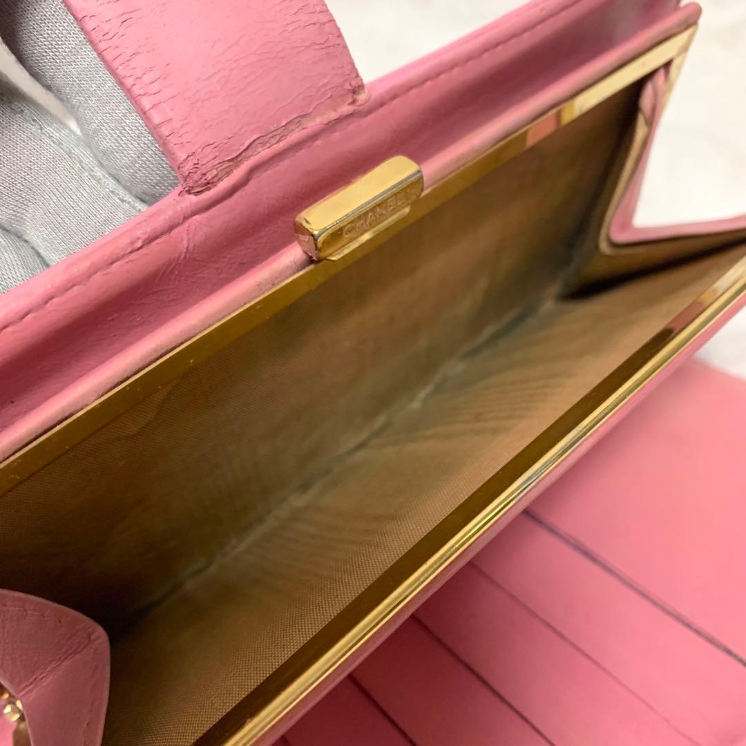 みつこ様専用CHANE シャネル キャビアスキン ピンク ココマーク - メルカリ