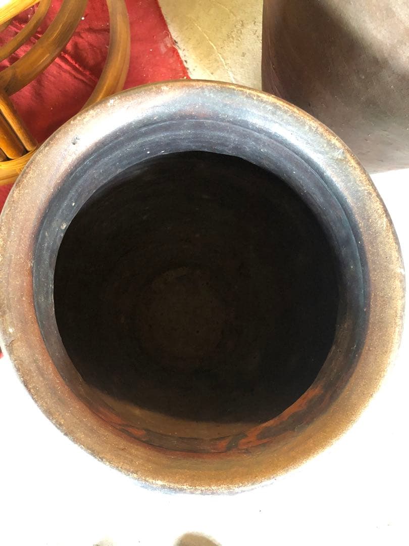 骨董　壷　水甕　広口壷
