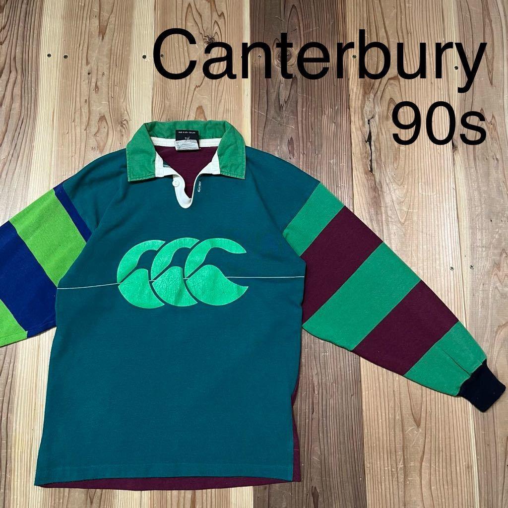 90s Canterbury ニュージーランド製 旧タグ ラガーシャツ - メルカリ