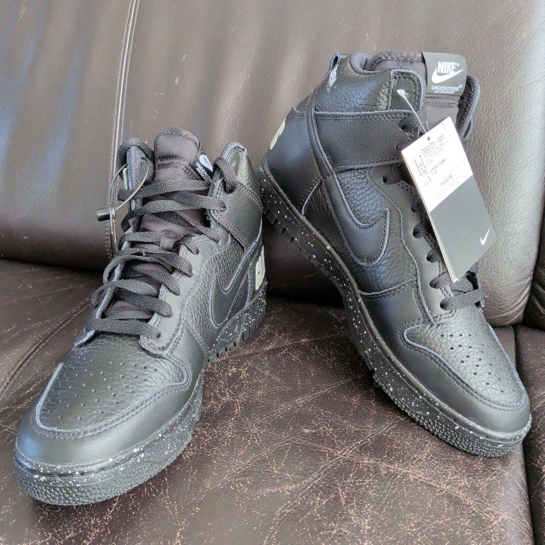 新品 未使用 NIKE✖UNDERCOVER ブラックスニーカー 本革 26.5