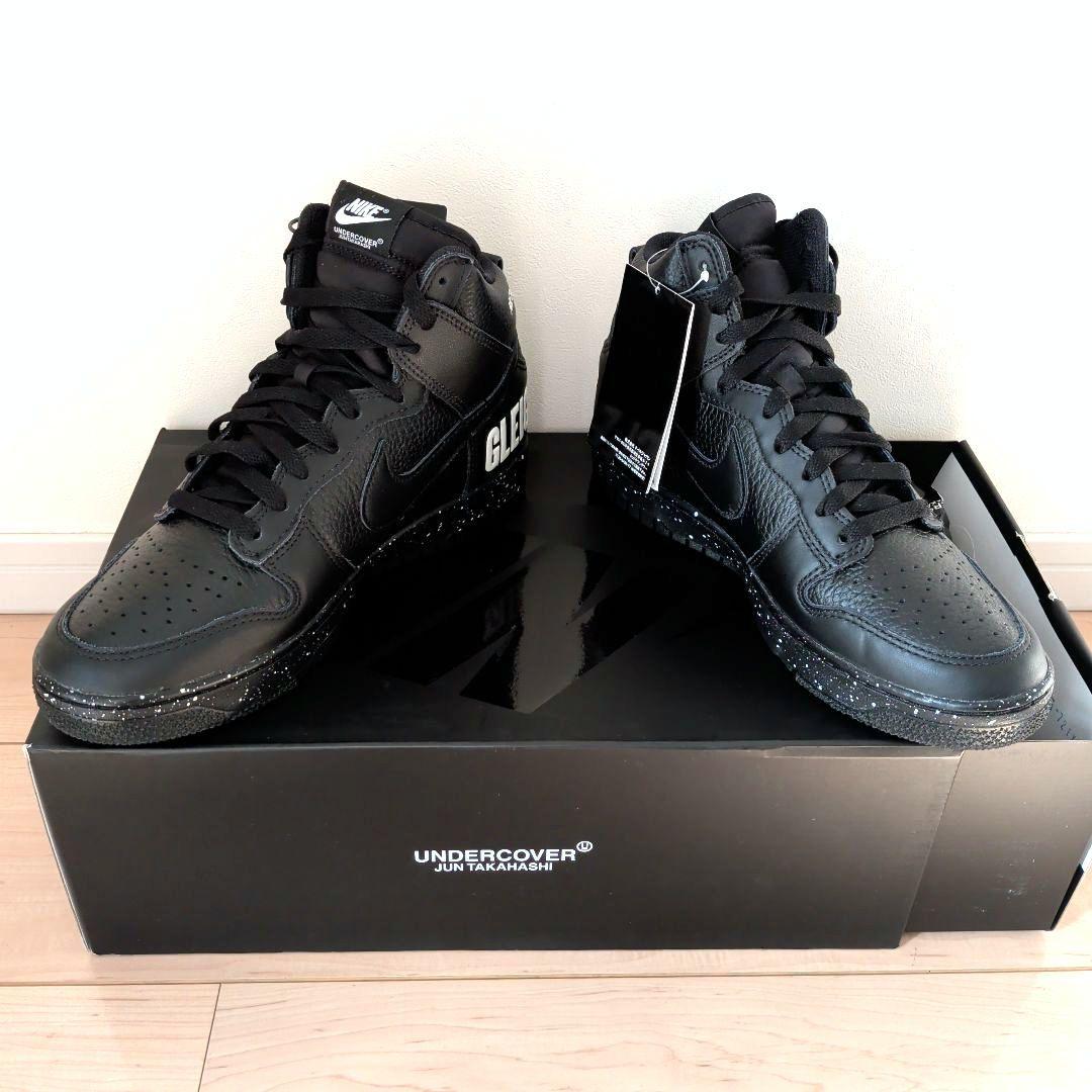 新品 未使用 NIKE✖UNDERCOVER ブラックスニーカー 本革 26.5