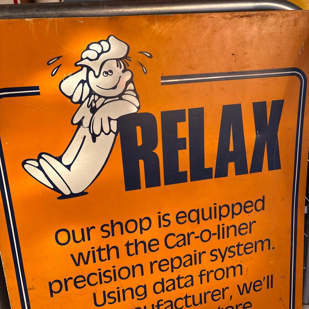 アメリカ ヴィンテージ 看板 カーショップ 大型 USA製