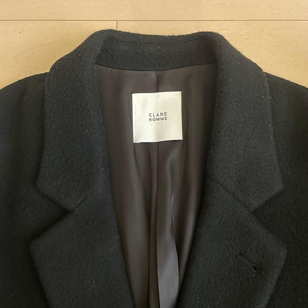 CLANE HOMME クラネ オーバーチェスターコート ブラック