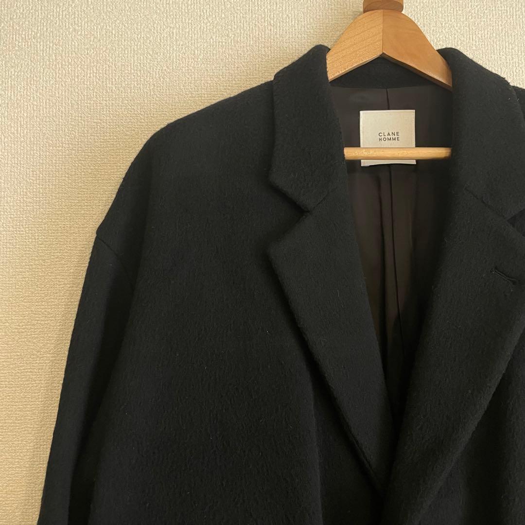 CLANE HOMME クラネ オーバーチェスターコート ブラック