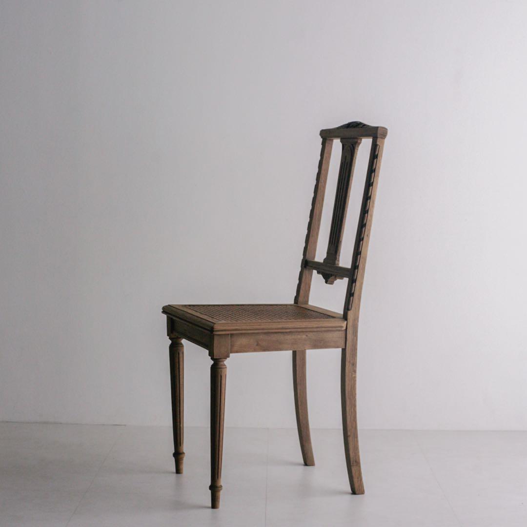 フランスアンティークチェア　ブロカント　無垢材　古家具　古道具　アンティーク家具