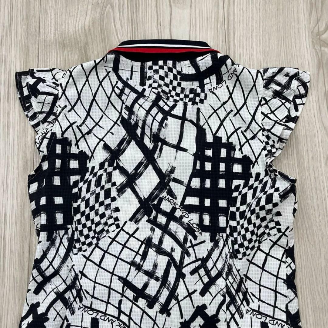 【極美品】マークアンドロナ ワンピース シアサッカー 38 M ストレッチ 白