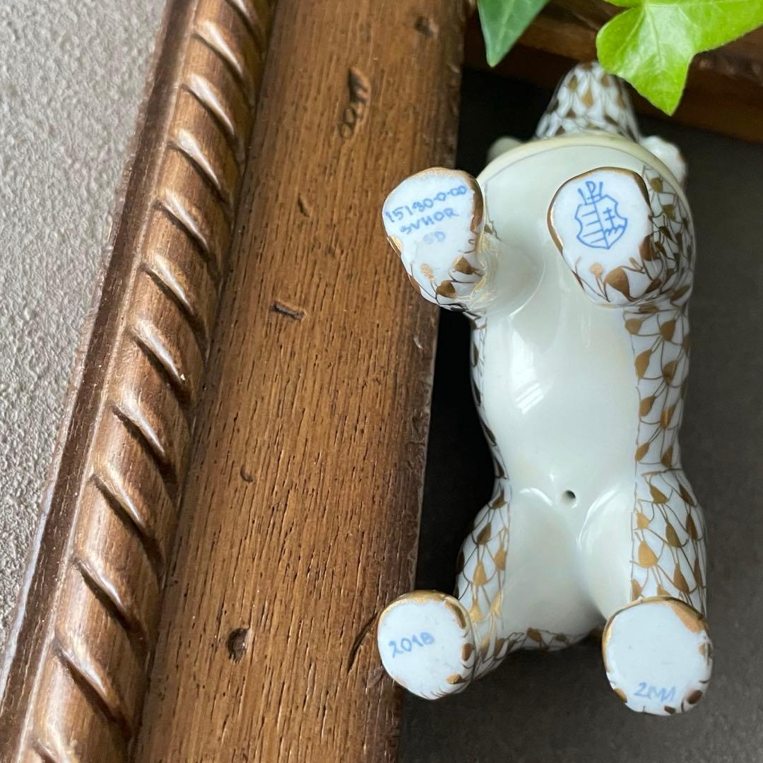 HEREND ゾディアック　十二支フィギュリン　ゴールド　2018年