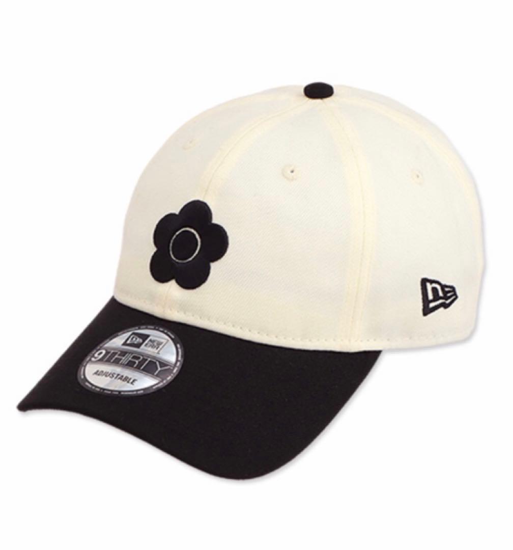 マリークワント キャップ ニューエラ ホワイト ブラック 白黒 新品