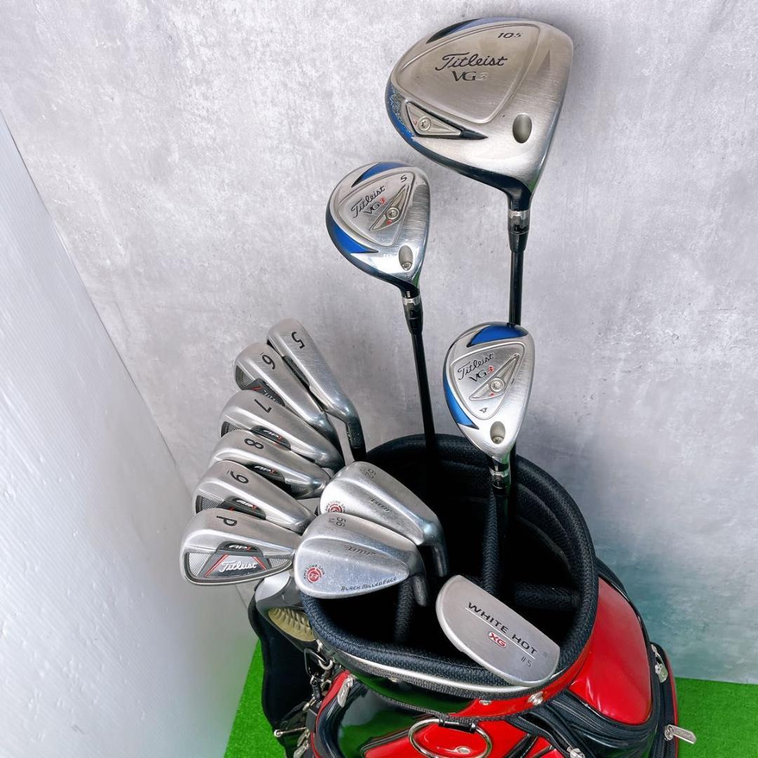メンズ タイトリスト VG3 AP1 ゴルフクラブセット 右打ち 12本 初心者
