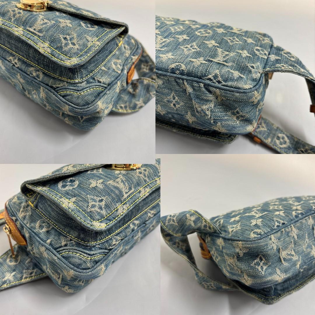 極美品 ルイヴィトン バムバッグ ボディバッグ M95347 モノグラムデニム