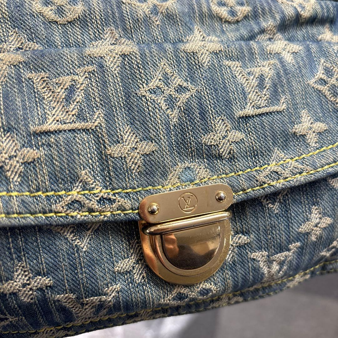 極美品 ルイヴィトン バムバッグ ボディバッグ M95347 モノグラムデニム